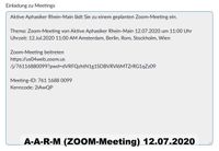 Zoom-Meeting von Aktive Aphasiker Rhein-Main - Sonntag 12.07.2020 11_00 - 11_45 Uhr